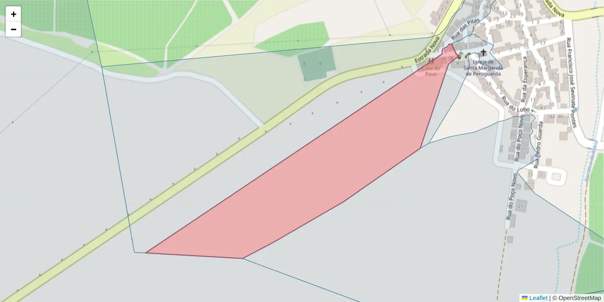 Mapa detalhado do código postal 7900-018 com limites, códigos postais vizinhos e agências dos correios