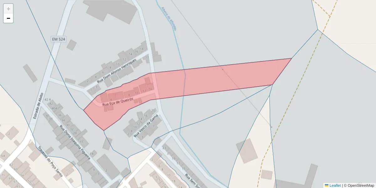 Mapa detalhado do código postal 7900-049 com limites, códigos postais vizinhos e agências dos correios