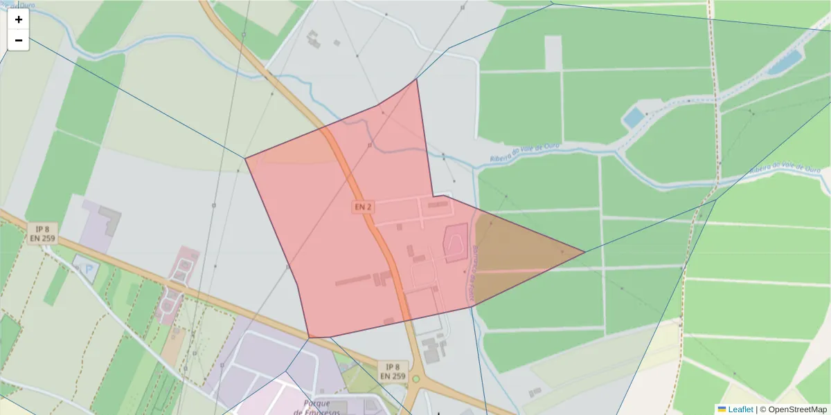 Mapa detalhado do código postal 7900-137 com limites, códigos postais vizinhos e agências dos correios