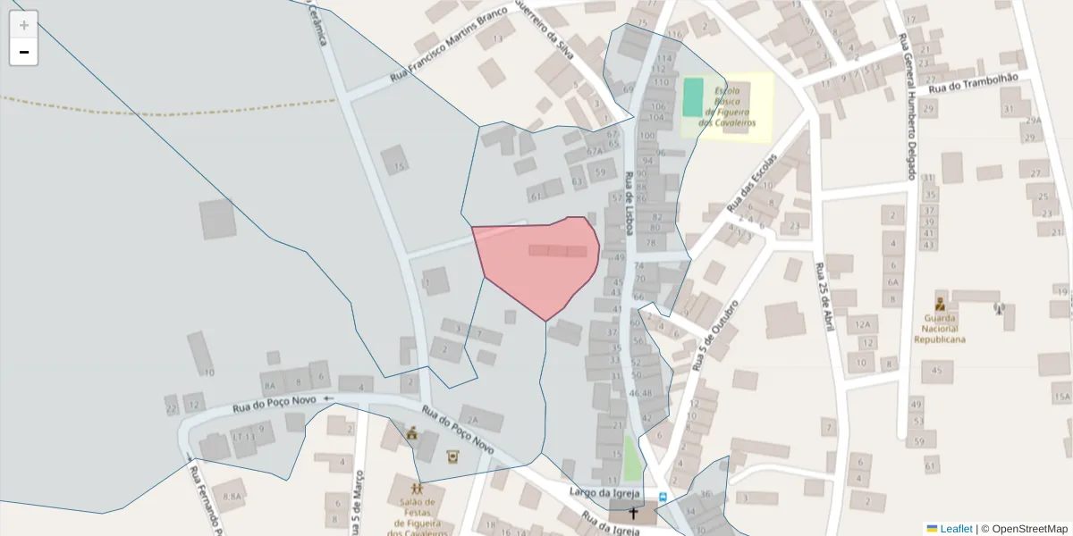 Mapa detalhado do código postal 7900-214 com limites, códigos postais vizinhos e agências dos correios