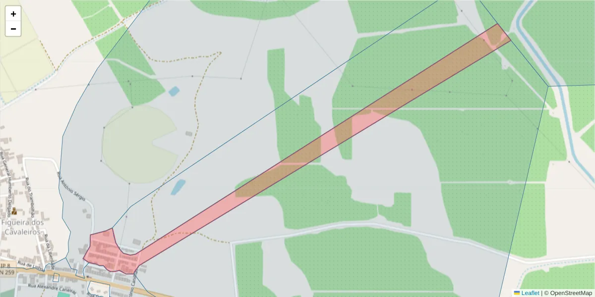 Mapa detalhado do código postal 7900-267 com limites, códigos postais vizinhos e agências dos correios
