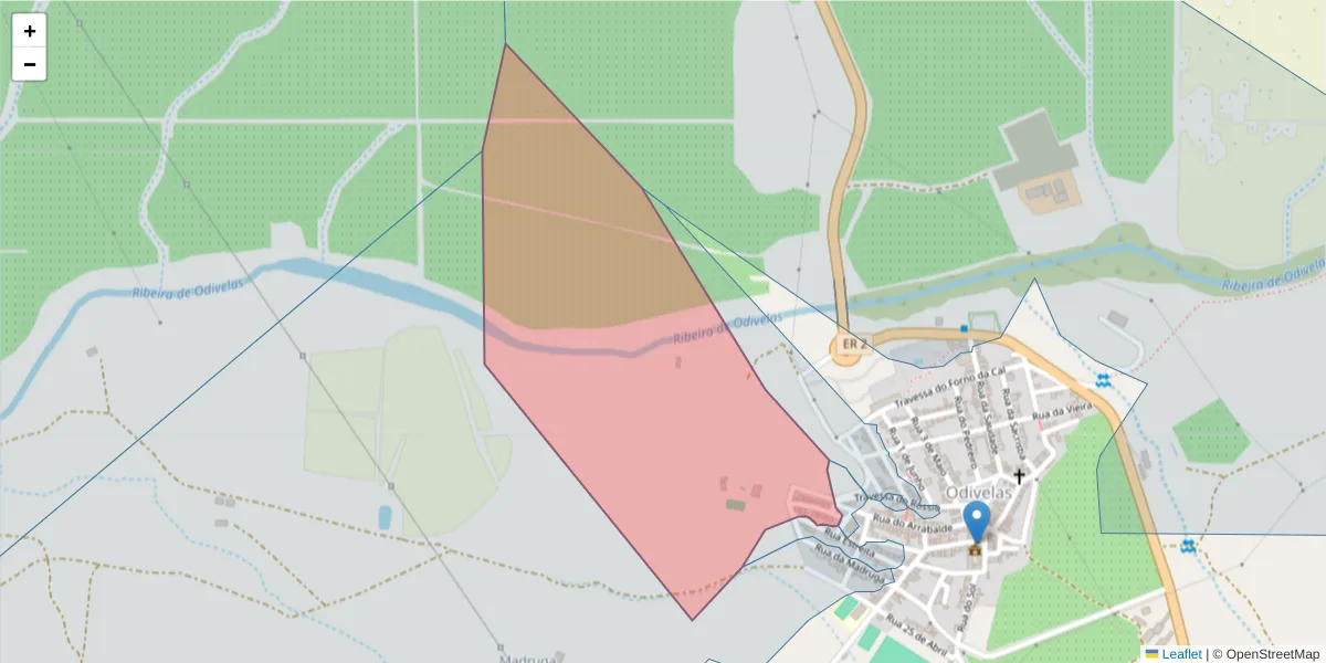 Mapa detalhado do código postal 7900-392 com limites, códigos postais vizinhos e agências dos correios