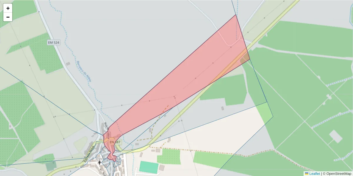 Mapa detalhado do código postal 7900-463 com limites, códigos postais vizinhos e agências dos correios