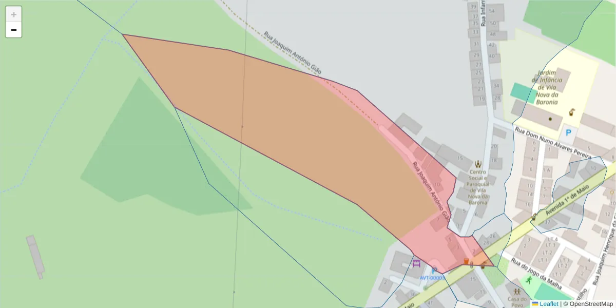 Mapa detalhado do código postal 7920-380 com limites, códigos postais vizinhos e agências dos correios