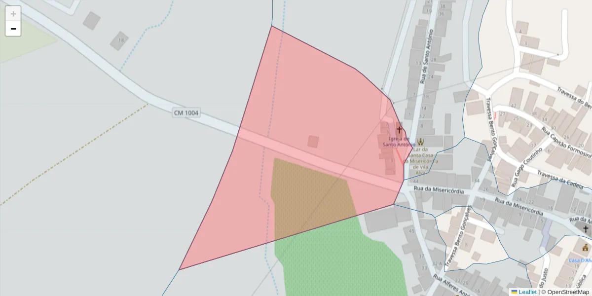 Mapa detalhado do código postal 7940-371 com limites, códigos postais vizinhos e agências dos correios
