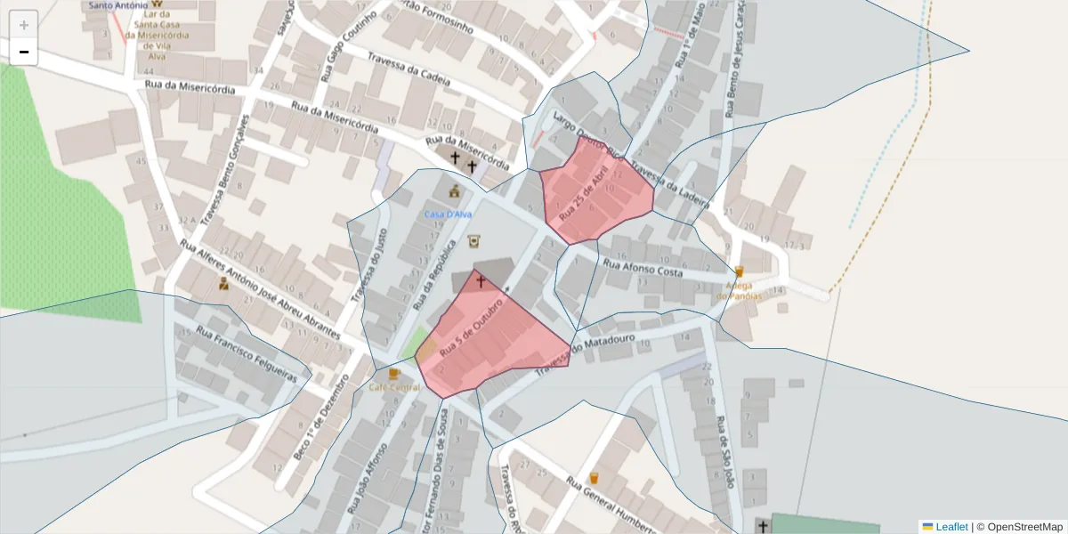 Mapa detalhado do código postal 7940-376 com limites, códigos postais vizinhos e agências dos correios