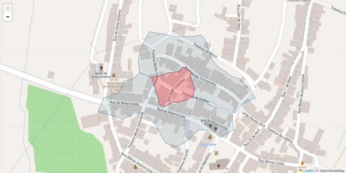 Mapa detalhado do código postal 7940-387 com limites, códigos postais vizinhos e agências dos correios