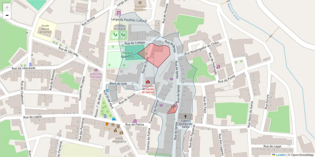 Mapa detalhado do código postal 7960-152 com limites, códigos postais vizinhos e agências dos correios