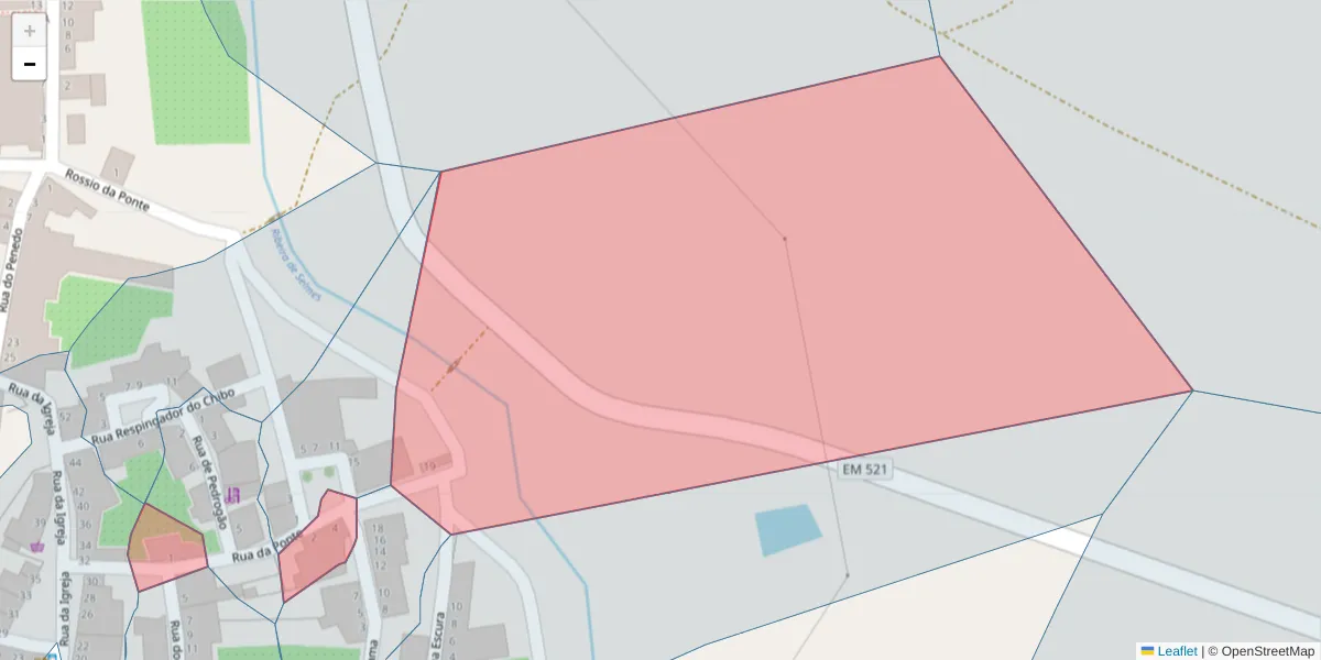 Mapa detalhado do código postal 7960-165 com limites, códigos postais vizinhos e agências dos correios