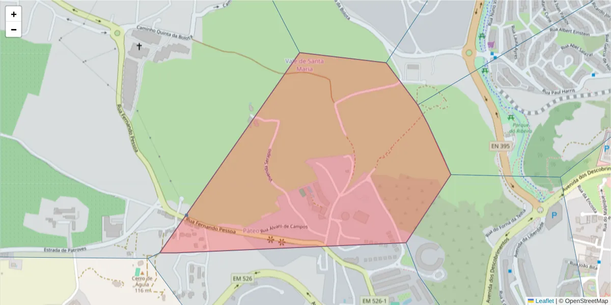 Mapa detalhado do código postal 8200-188 com limites, códigos postais vizinhos e agências dos correios