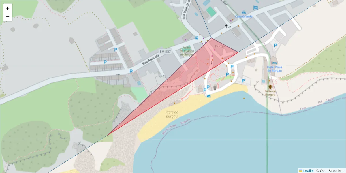 Mapa detalhado do código postal 8650-118 com limites, códigos postais vizinhos e agências dos correios