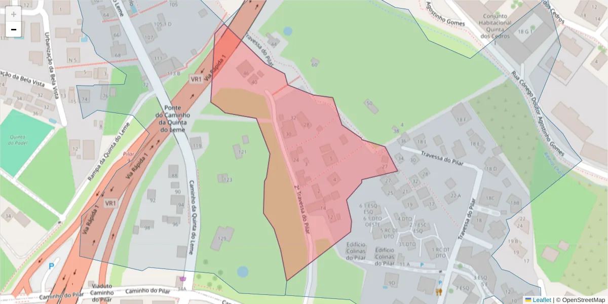 Mapa detalhado do código postal 9000-137 com limites, códigos postais vizinhos e agências dos correios