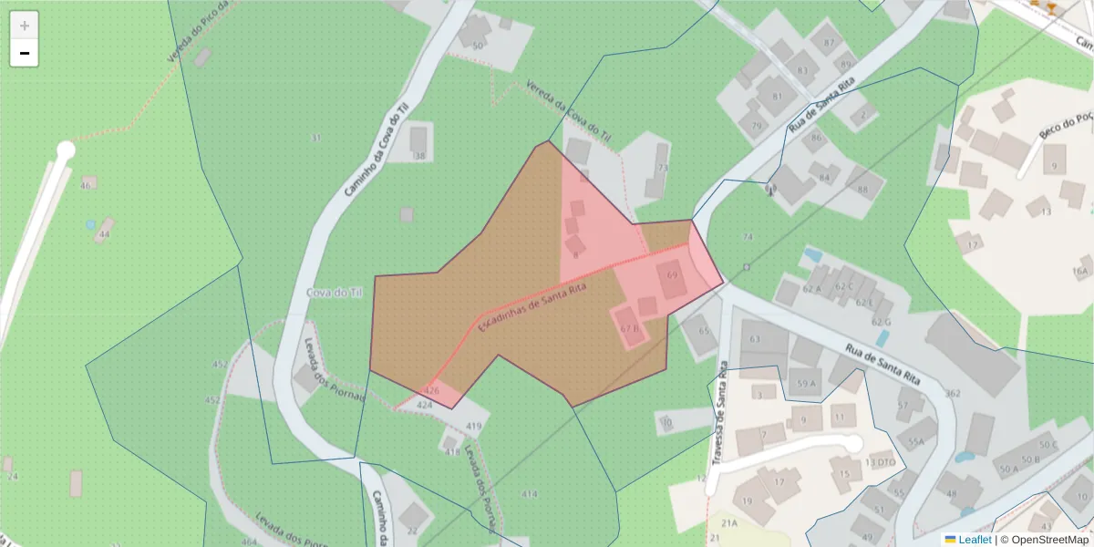 Mapa detalhado do código postal 9000-279 com limites, códigos postais vizinhos e agências dos correios