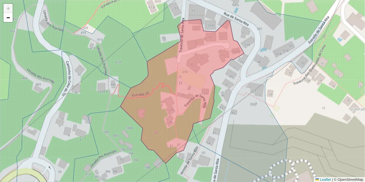 Mapa detalhado do código postal 9000-661 com limites, códigos postais vizinhos e agências dos correios