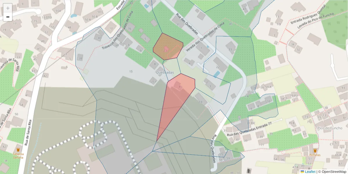 Mapa detalhado do código postal 9000-698 com limites, códigos postais vizinhos e agências dos correios