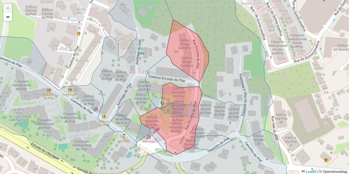 Mapa detalhado do código postal 9000-776 com limites, códigos postais vizinhos e agências dos correios
