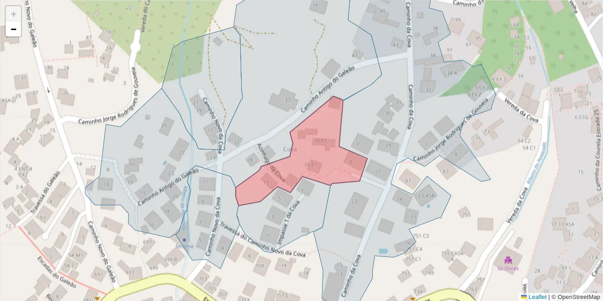 Mapa detalhado do código postal 9020-014 com limites, códigos postais vizinhos e agências dos correios