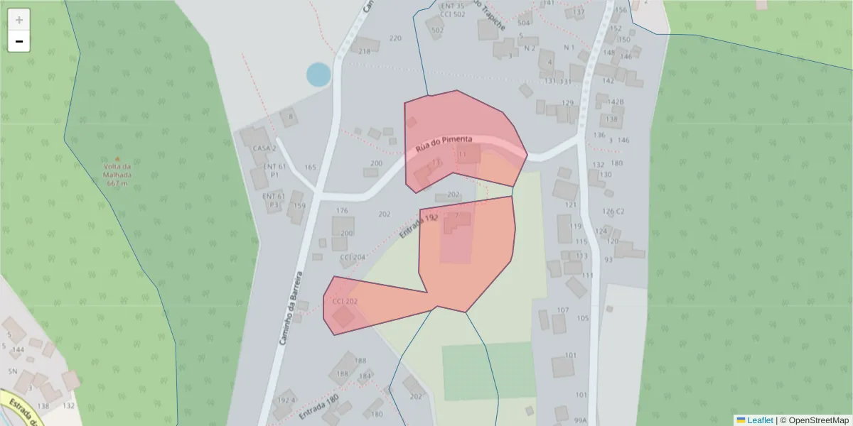 Mapa detalhado do código postal 9020-299 com limites, códigos postais vizinhos e agências dos correios