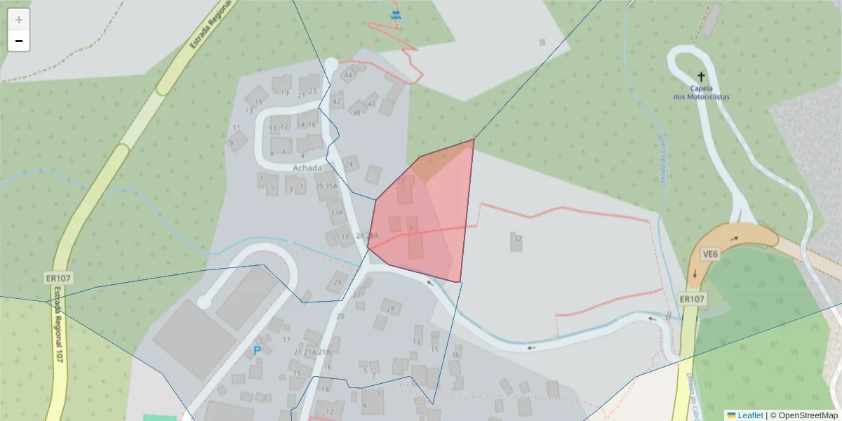 Mapa detalhado do código postal 9030-303 com limites, códigos postais vizinhos e agências dos correios