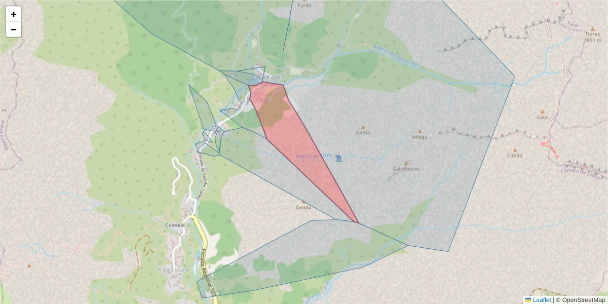 Mapa detalhado do código postal 9030-342 com limites, códigos postais vizinhos e agências dos correios