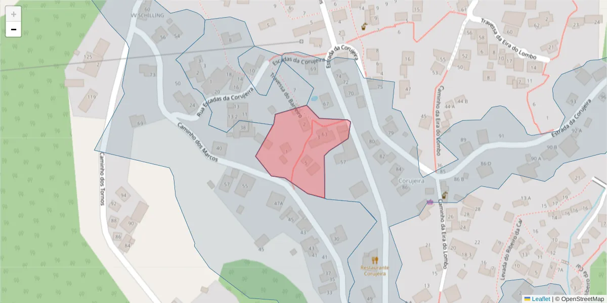 Mapa detalhado do código postal 9050-194 com limites, códigos postais vizinhos e agências dos correios