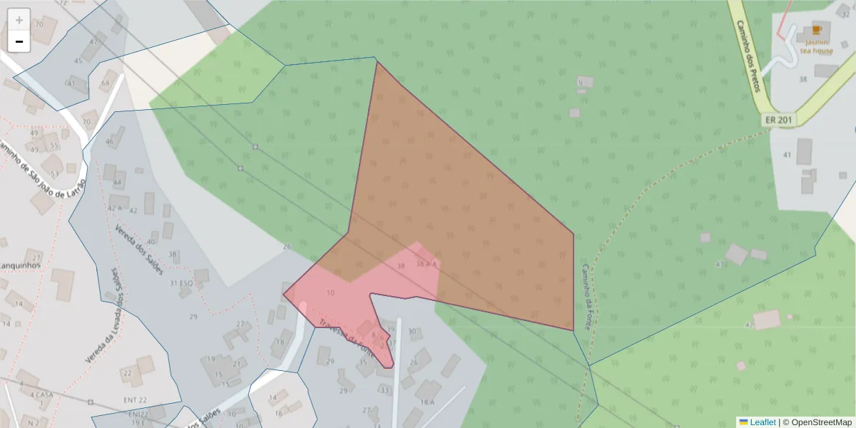 Mapa detalhado do código postal 9060-115 com limites, códigos postais vizinhos e agências dos correios