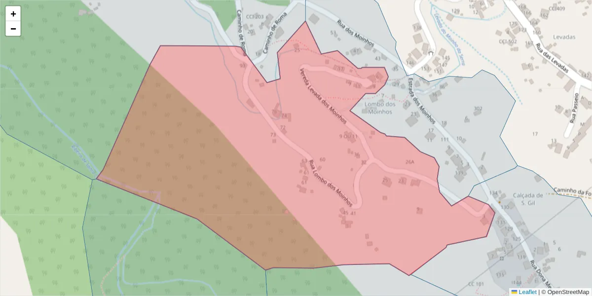 Mapa detalhado do código postal 9100-126 com limites, códigos postais vizinhos e agências dos correios