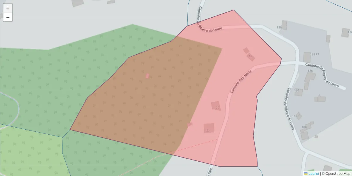 Mapa detalhado do código postal 9100-196 com limites, códigos postais vizinhos e agências dos correios