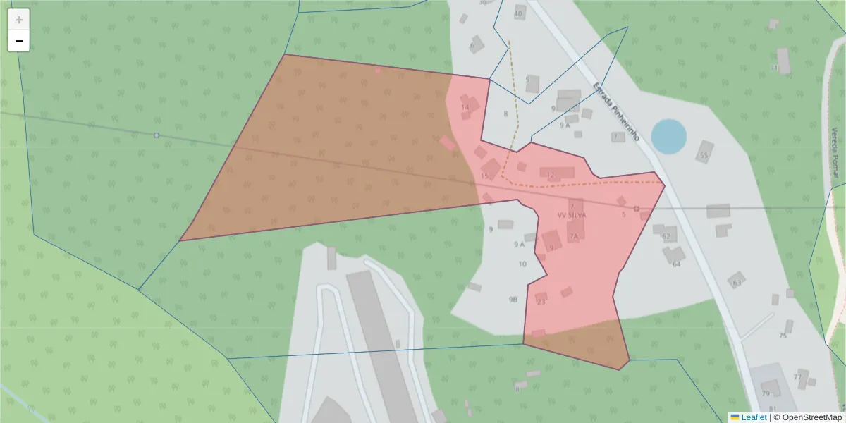 Mapa detalhado do código postal 9125-155 com limites, códigos postais vizinhos e agências dos correios