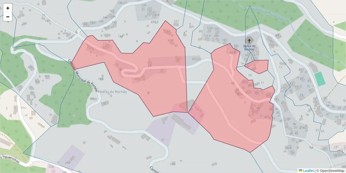 Mapa detalhado do código postal 9135-358 com limites, códigos postais vizinhos e agências dos correios