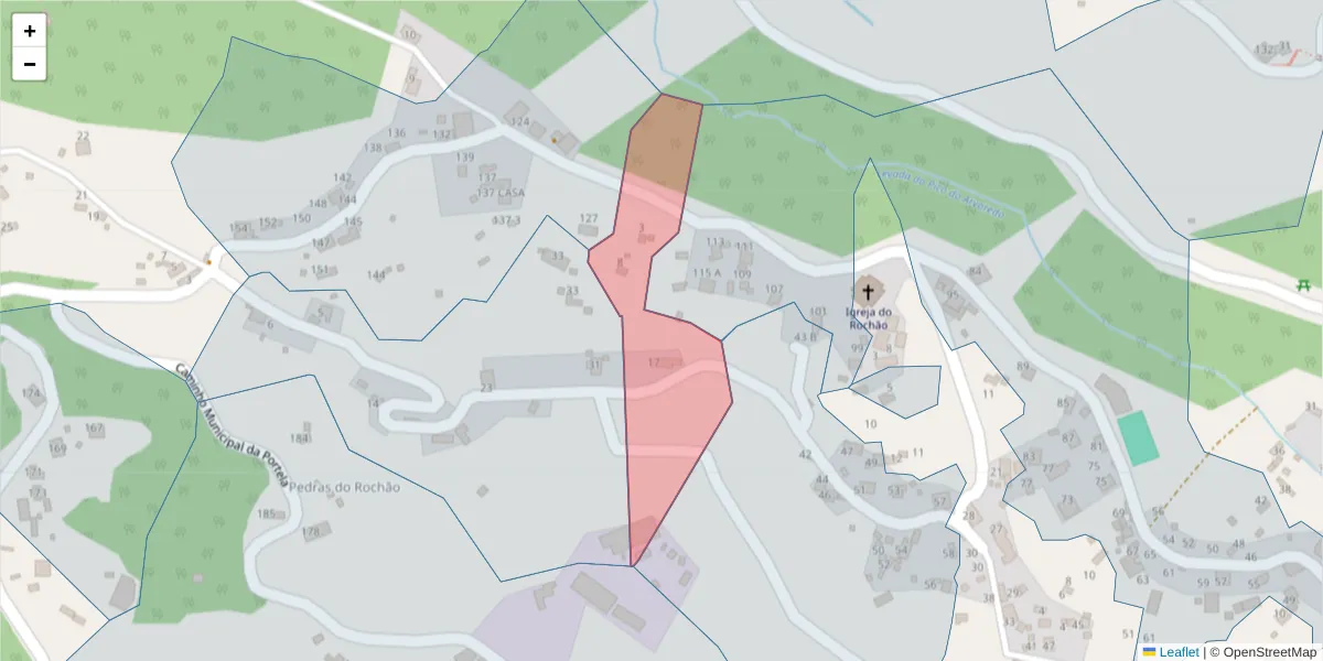 Mapa detalhado do código postal 9135-363 com limites, códigos postais vizinhos e agências dos correios