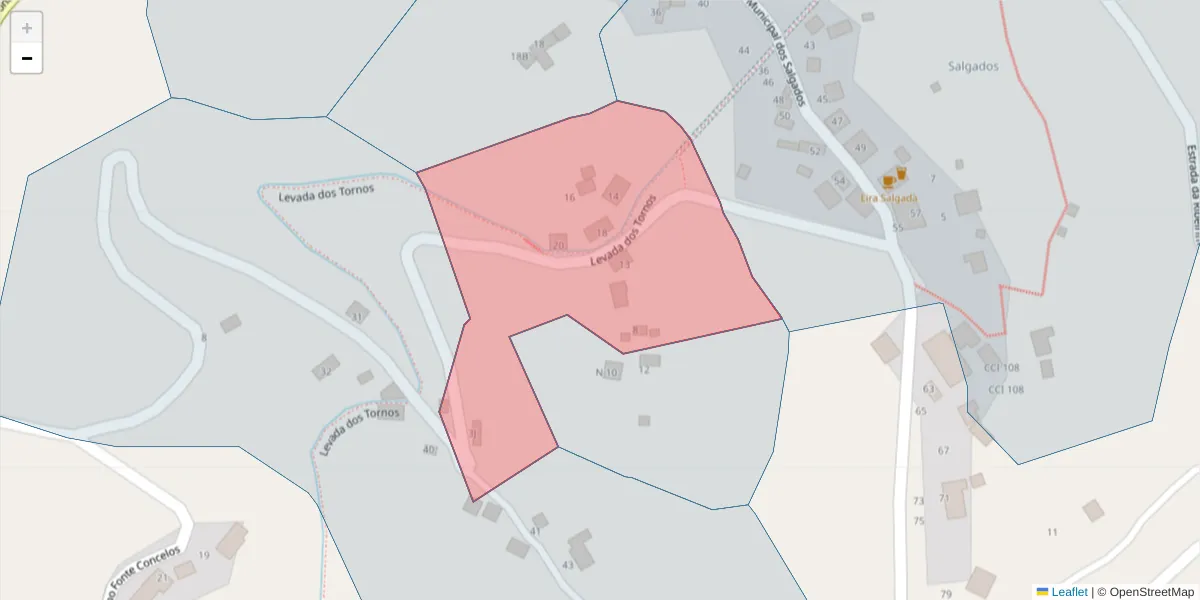Mapa detalhado do código postal 9135-375 com limites, códigos postais vizinhos e agências dos correios