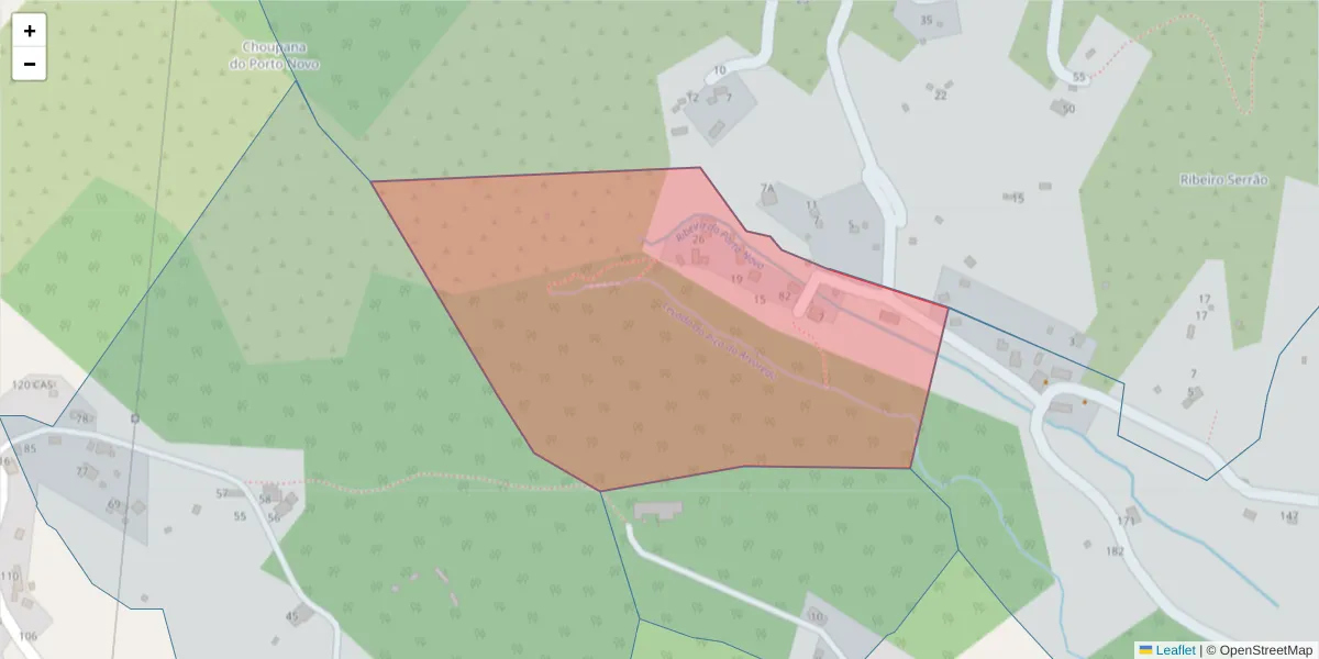 Mapa detalhado do código postal 9135-393 com limites, códigos postais vizinhos e agências dos correios