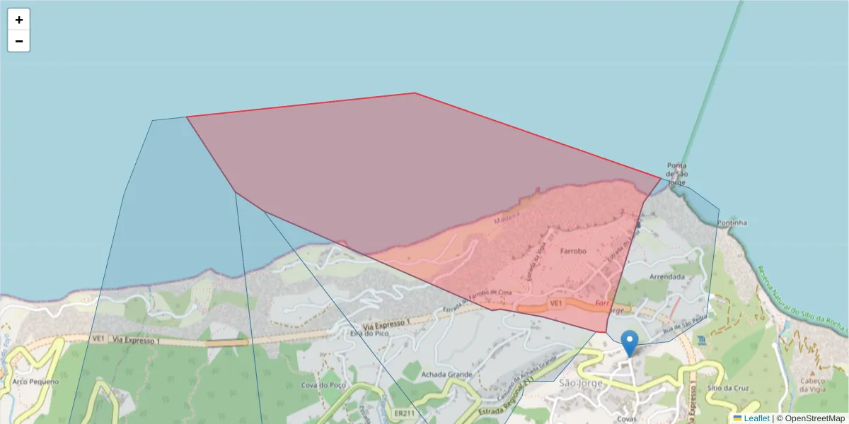 Mapa detalhado do código postal 9230-148 com limites, códigos postais vizinhos e agências dos correios