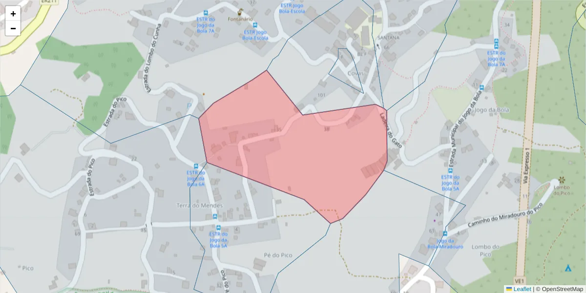 Mapa detalhado do código postal 9230-157 com limites, códigos postais vizinhos e agências dos correios