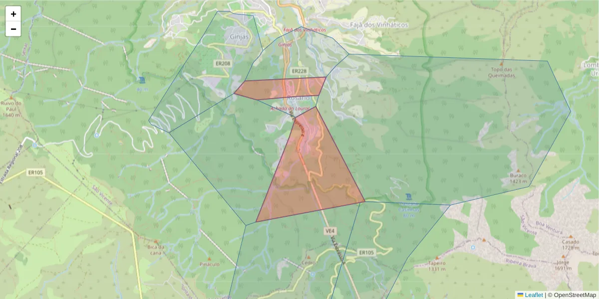 Mapa detalhado do código postal 9240-224 com limites, códigos postais vizinhos e agências dos correios