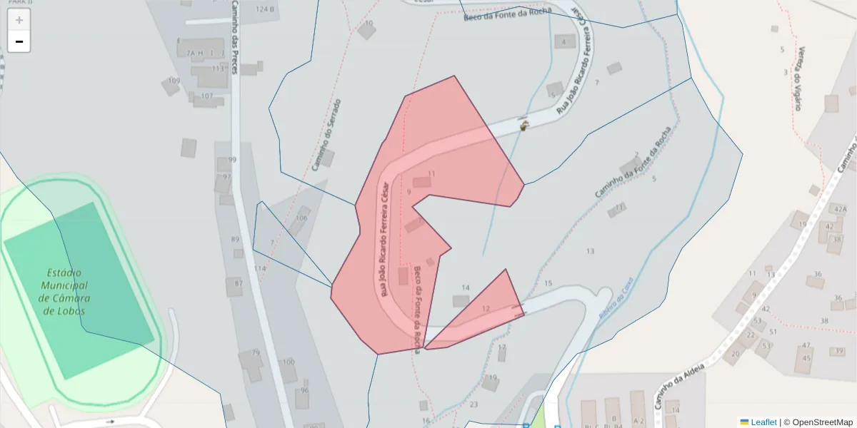 Mapa detalhado do código postal 9300-062 com limites, códigos postais vizinhos e agências dos correios