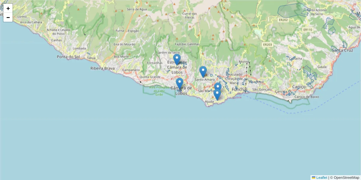Mapa detalhado do código postal 9300-151 com limites, códigos postais vizinhos e agências dos correios
