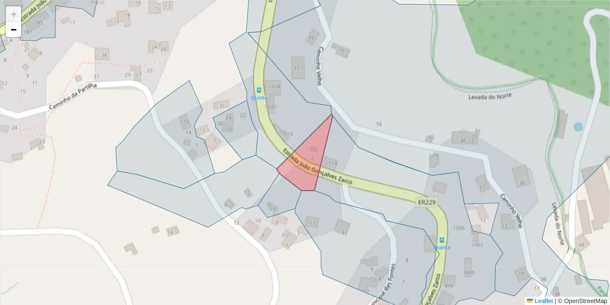 Mapa detalhado do código postal 9300-237 com limites, códigos postais vizinhos e agências dos correios