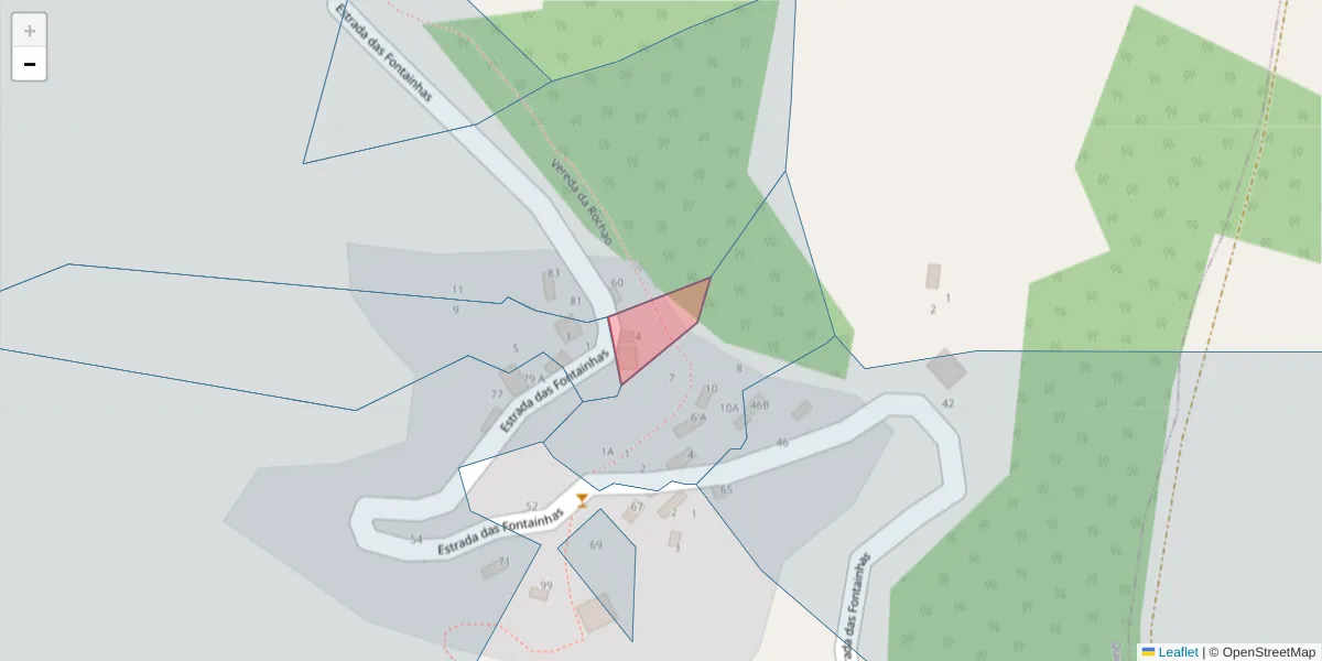 Mapa detalhado do código postal 9300-240 com limites, códigos postais vizinhos e agências dos correios