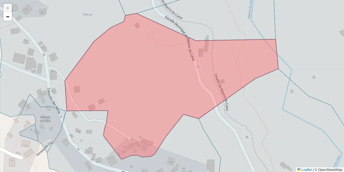 Mapa detalhado do código postal 9300-344 com limites, códigos postais vizinhos e agências dos correios