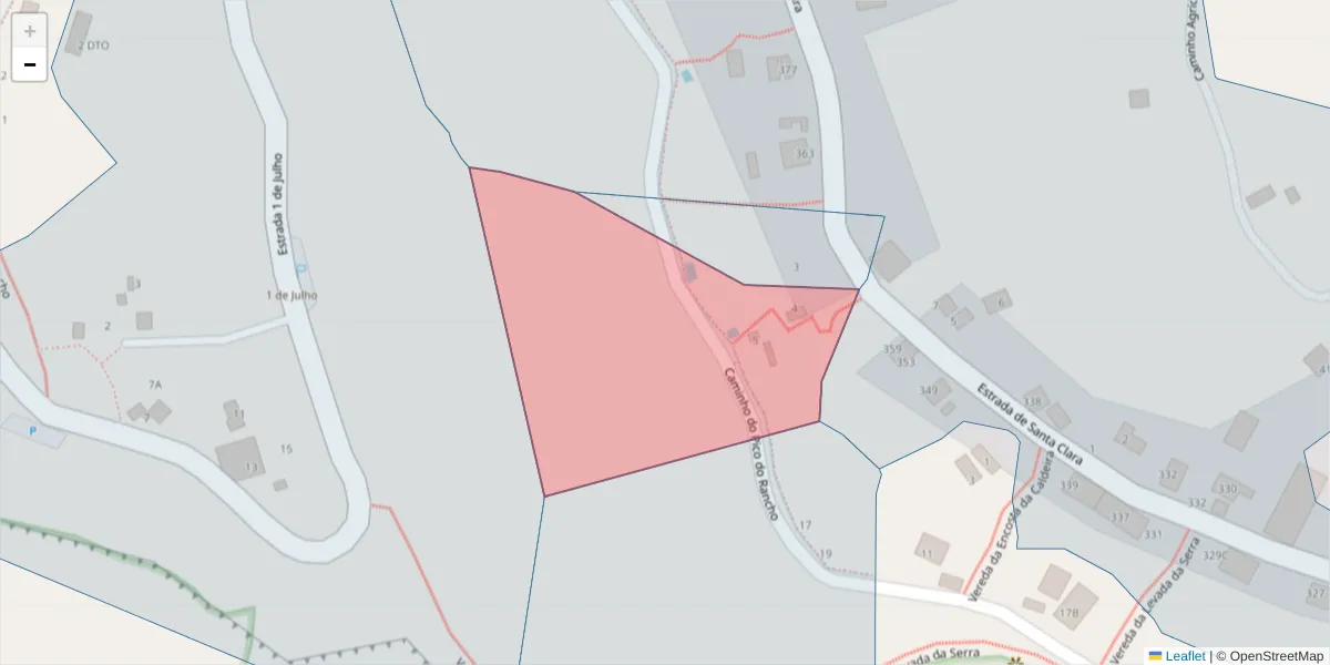 Mapa detalhado do código postal 9300-407 com limites, códigos postais vizinhos e agências dos correios