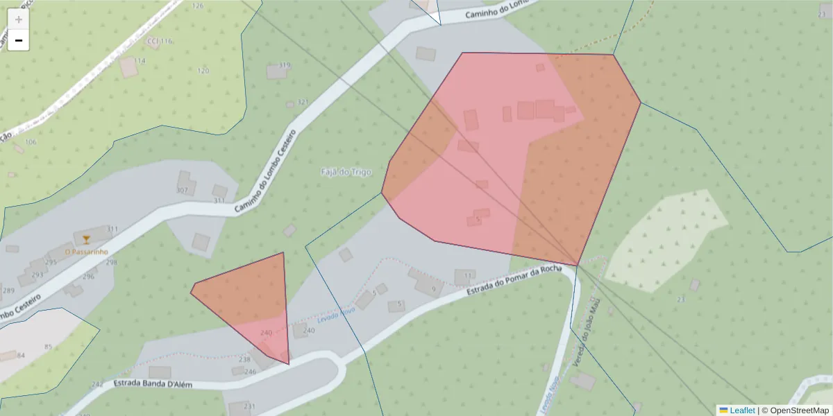 Mapa detalhado do código postal 9350-214 com limites, códigos postais vizinhos e agências dos correios