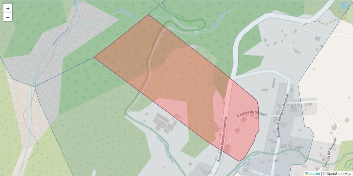 Mapa detalhado do código postal 9360-337 com limites, códigos postais vizinhos e agências dos correios