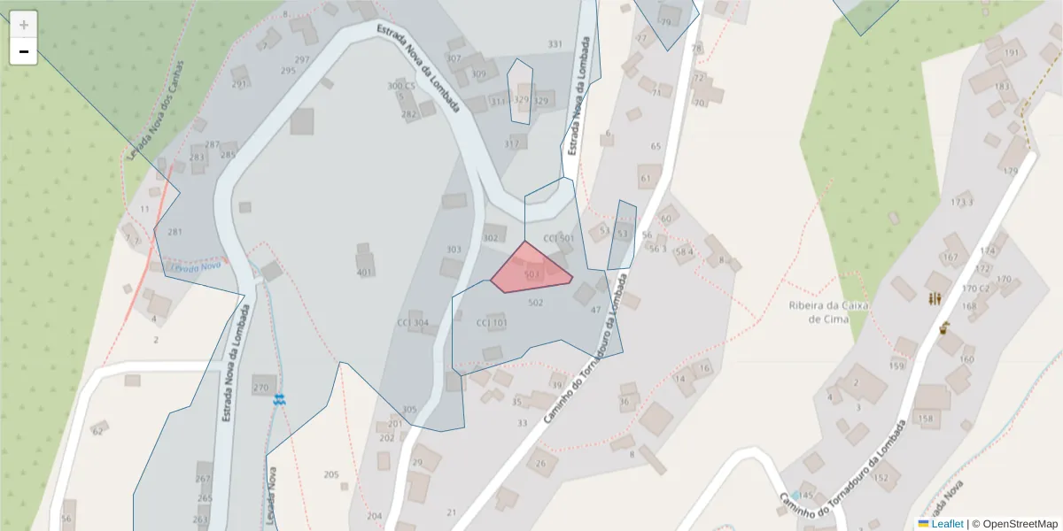 Mapa detalhado do código postal 9360-588 com limites, códigos postais vizinhos e agências dos correios