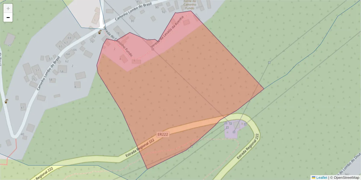 Mapa detalhado do código postal 9370-160 com limites, códigos postais vizinhos e agências dos correios
