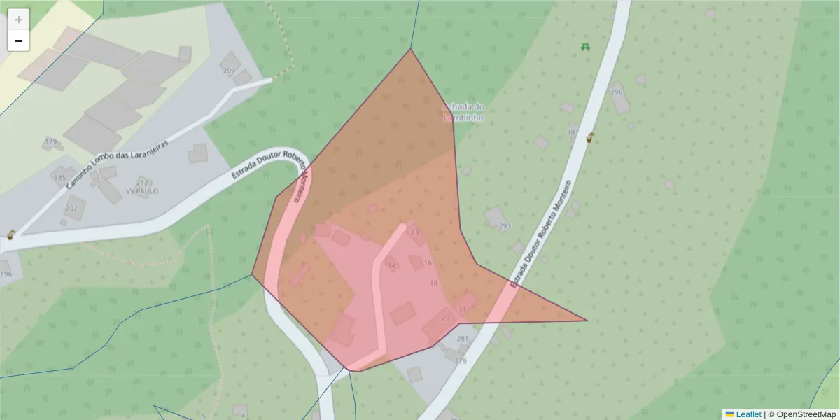 Mapa detalhado do código postal 9370-164 com limites, códigos postais vizinhos e agências dos correios