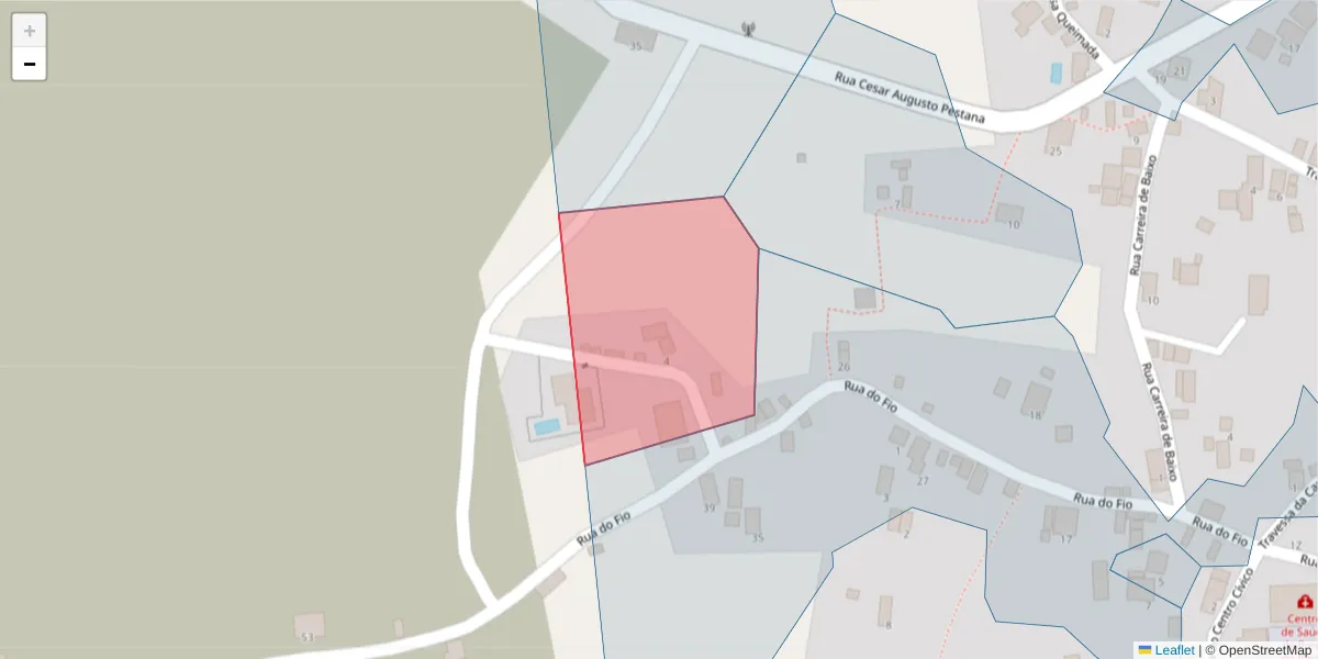 Mapa detalhado do código postal 9385-260 com limites, códigos postais vizinhos e agências dos correios
