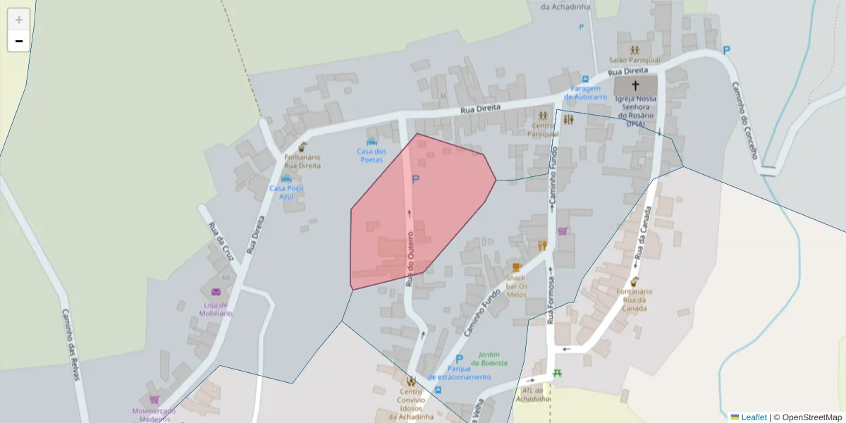 Mapa detalhado do código postal 9630-051 com limites, códigos postais vizinhos e agências dos correios