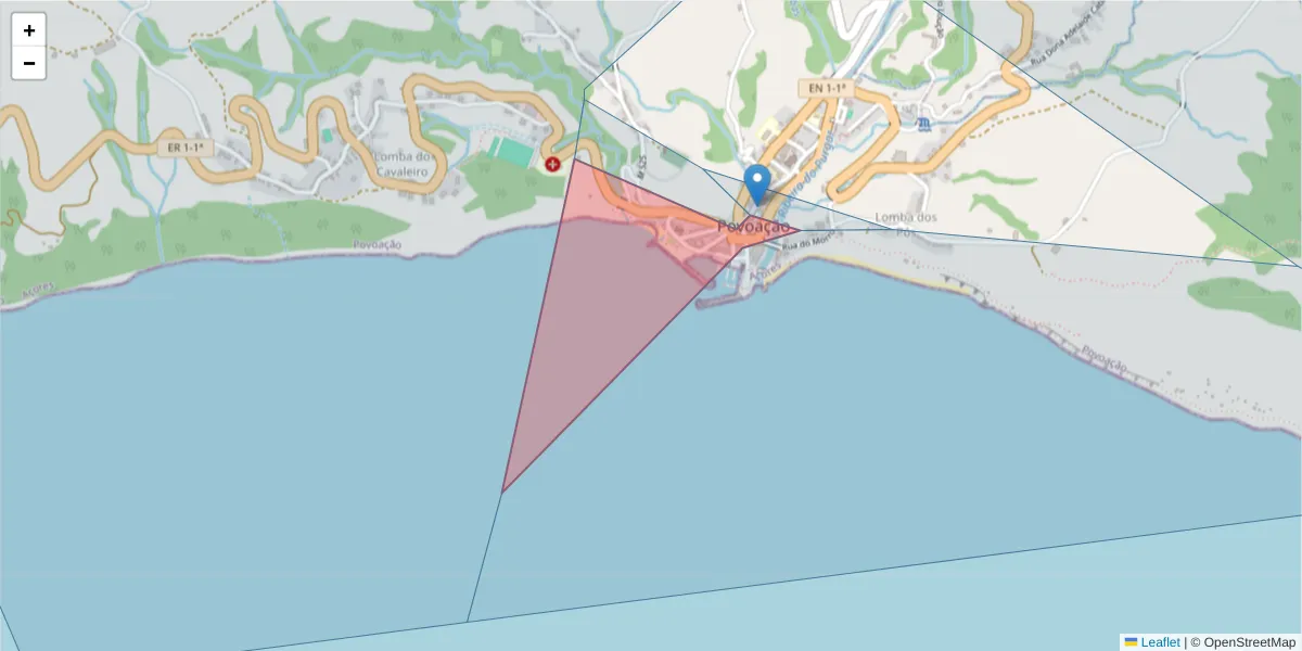 Mapa detalhado do código postal 9650-411 com limites, códigos postais vizinhos e agências dos correios
